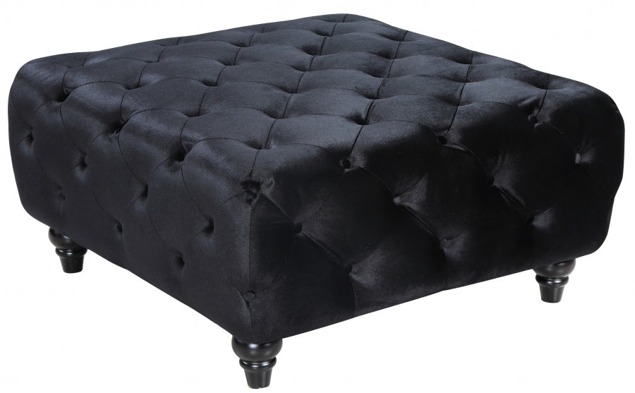 Pouf en velours Sabrina