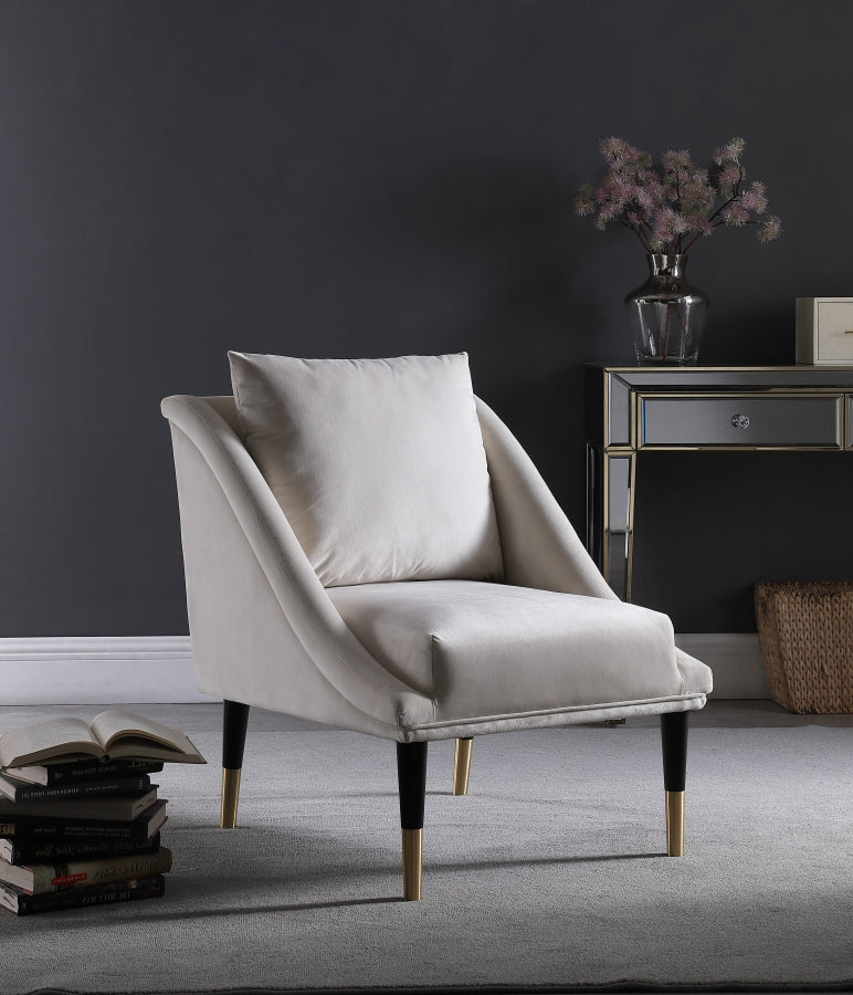 Chaise élégante en velours