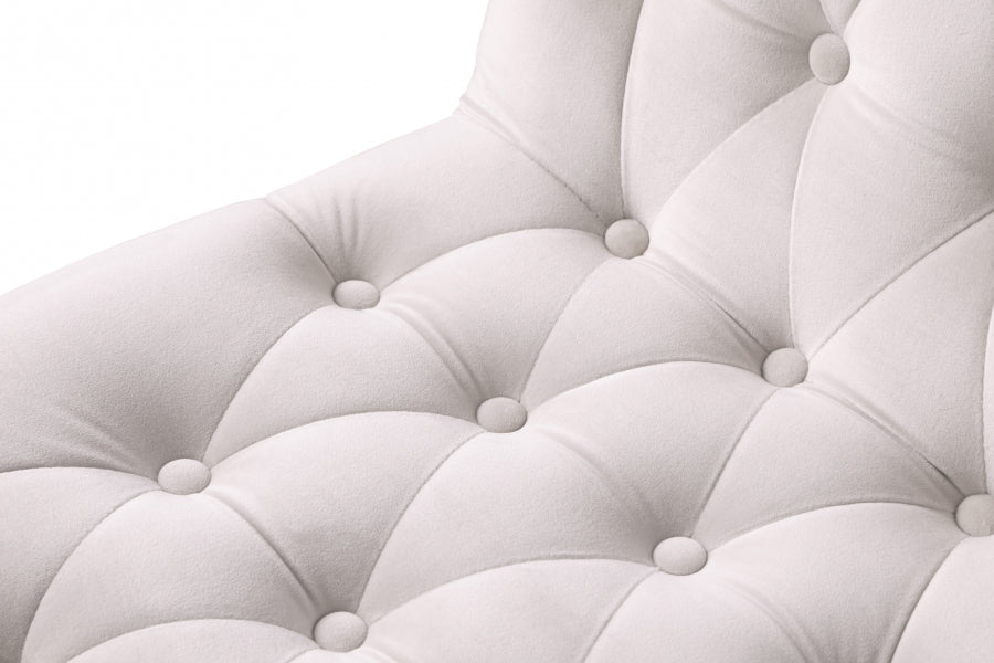 Chaise de salle à manger en velours Curve