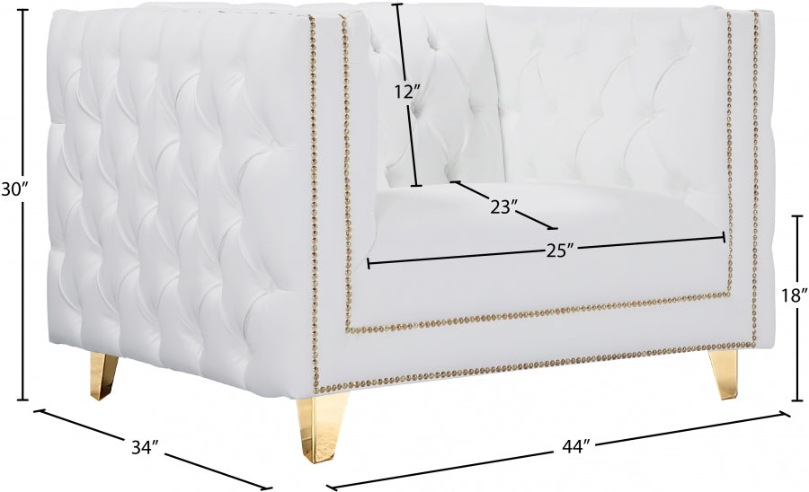 Chaise en similicuir Michelle