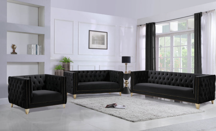 Causeuse en velours Michelle 