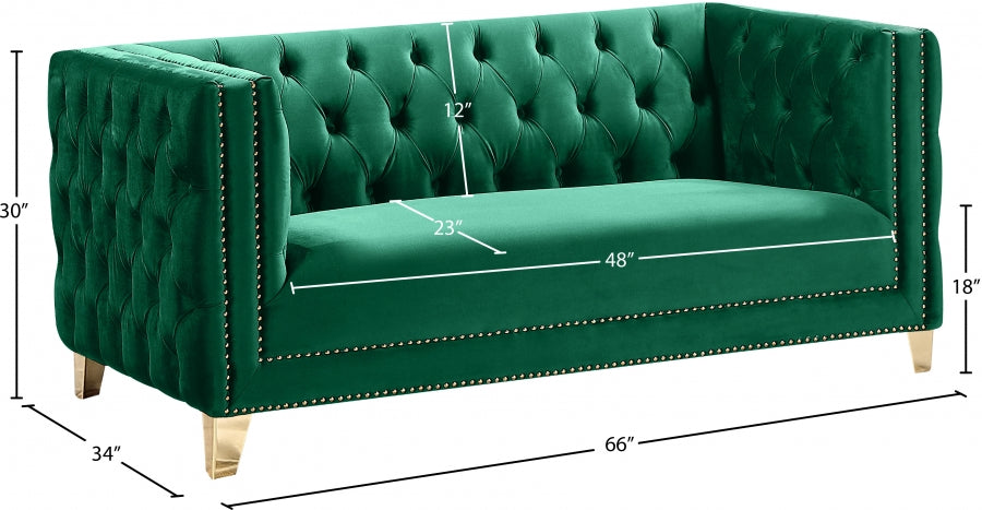 Causeuse en velours Michelle 