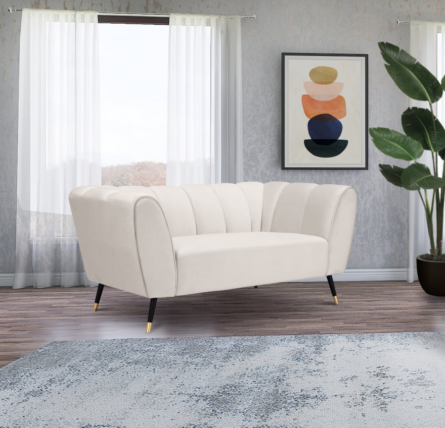 Causeuse en velours Beaumont 