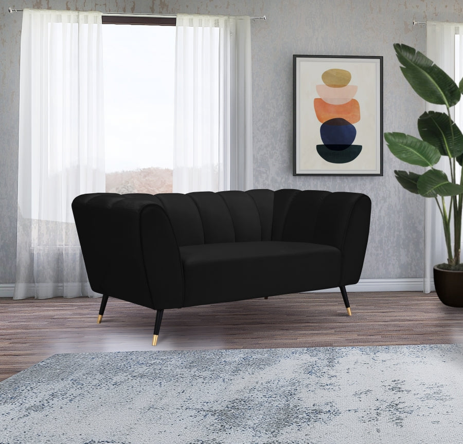 Causeuse en velours Beaumont 