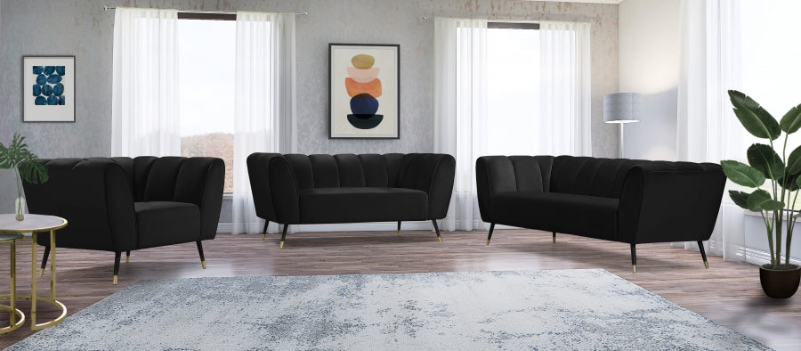 Causeuse en velours Beaumont