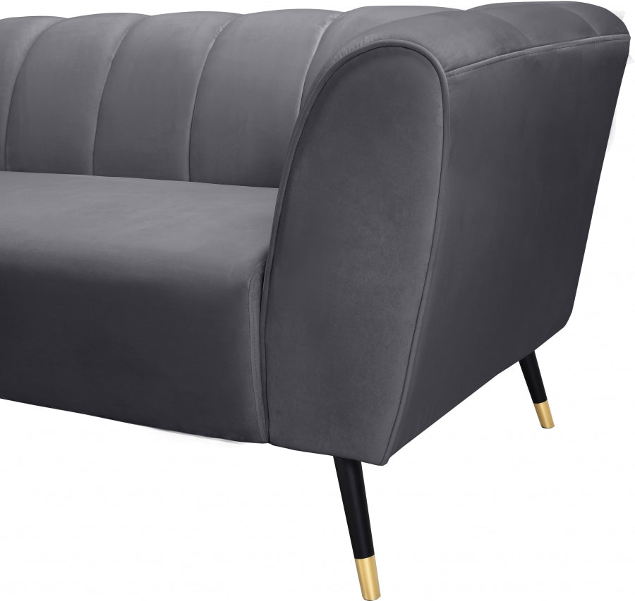Causeuse en velours Beaumont 