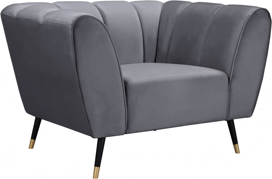 Méridienne en velours Beaumont