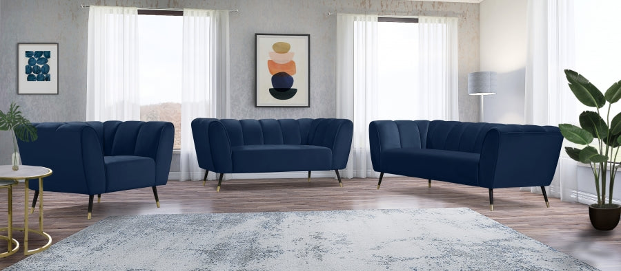 Causeuse en velours Beaumont 