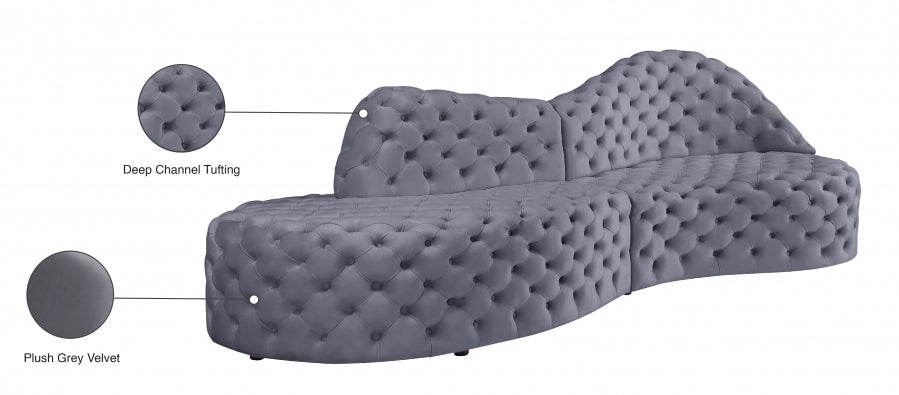 Velours Royal 2pc. En coupé