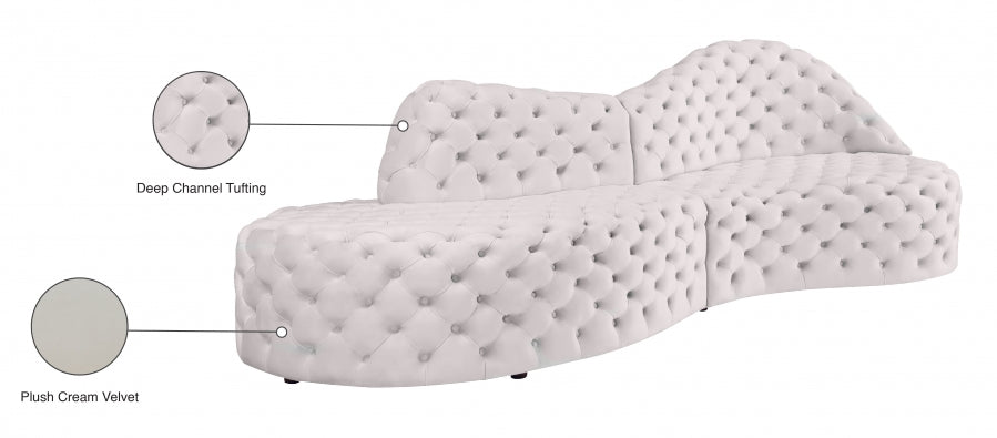 Velours Royal 2pc. En coupé