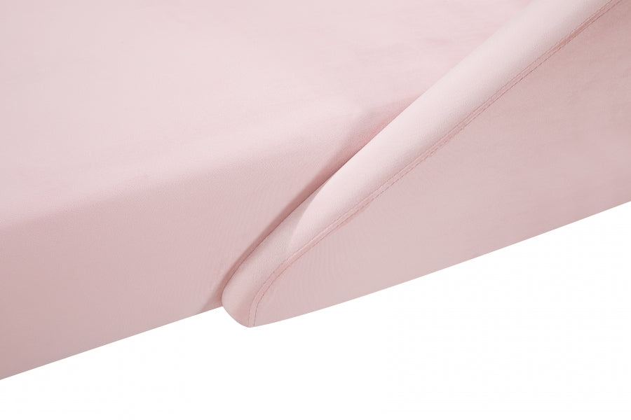Chaise longue en velours Nolan
