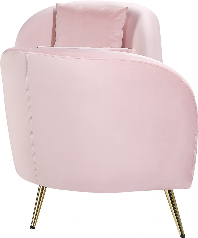Chaise longue en velours Nolan