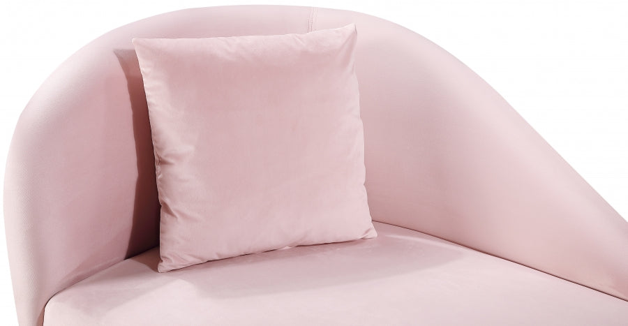 Chaise longue en velours Nolan