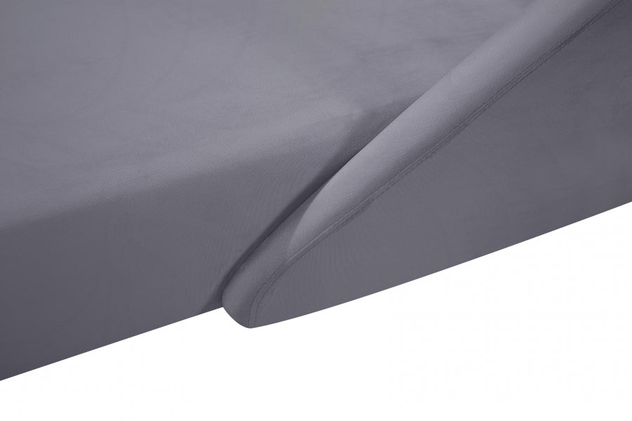 Chaise longue en velours Nolan