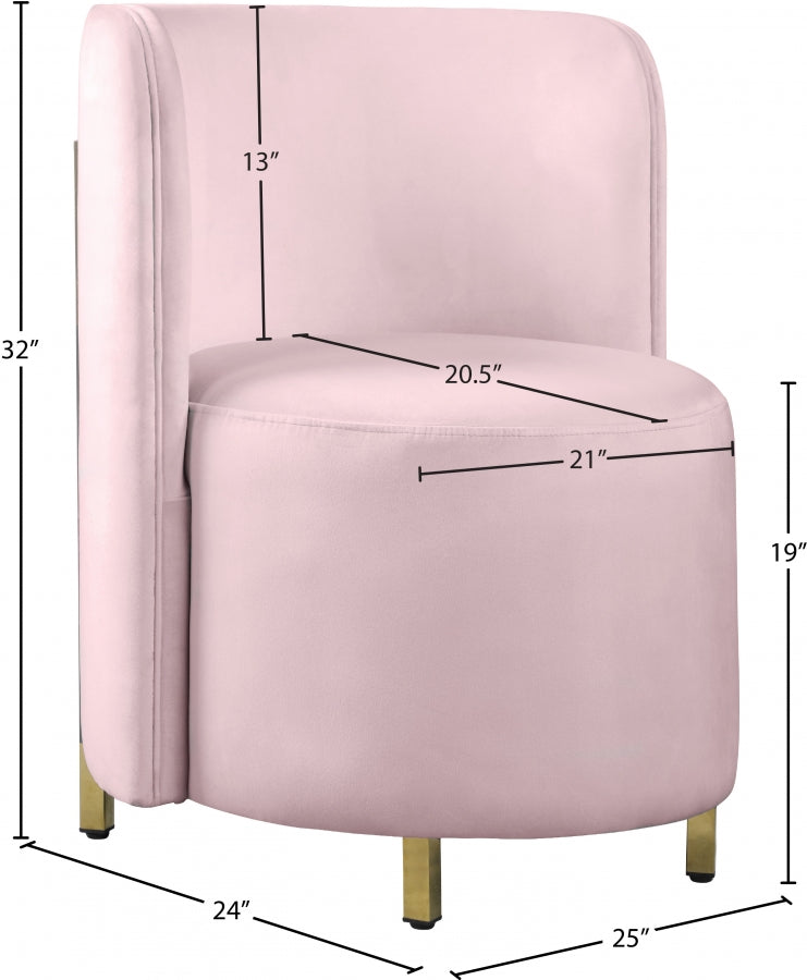 Méridienne rotonde en velours
