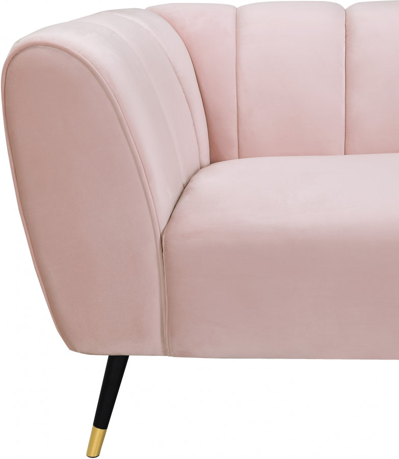 Méridienne en velours Beaumont