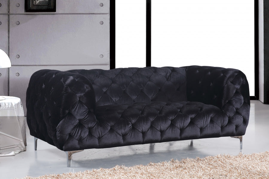 Causeuse en velours Mercer