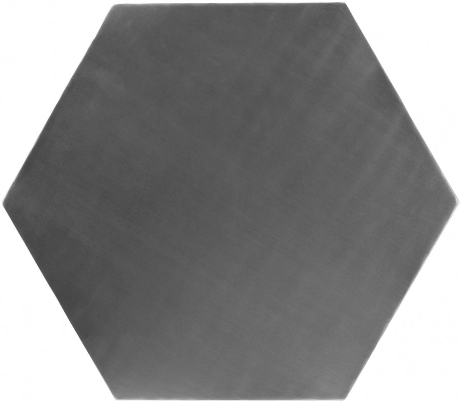 Table de bout hexagonale