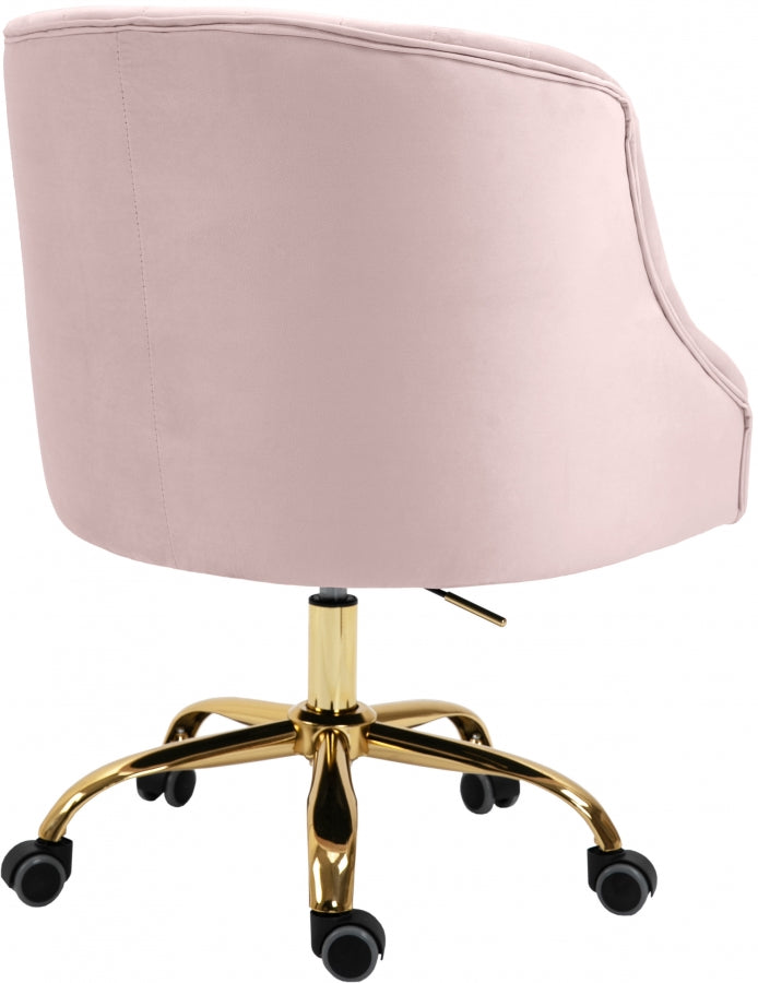 Chaise de bureau en velours Arden