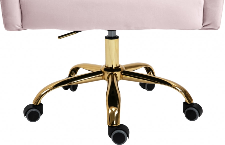 Chaise de bureau en velours Arden