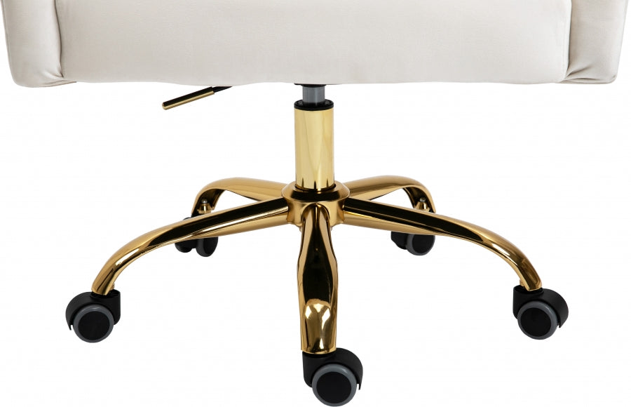 Chaise de bureau en velours Arden