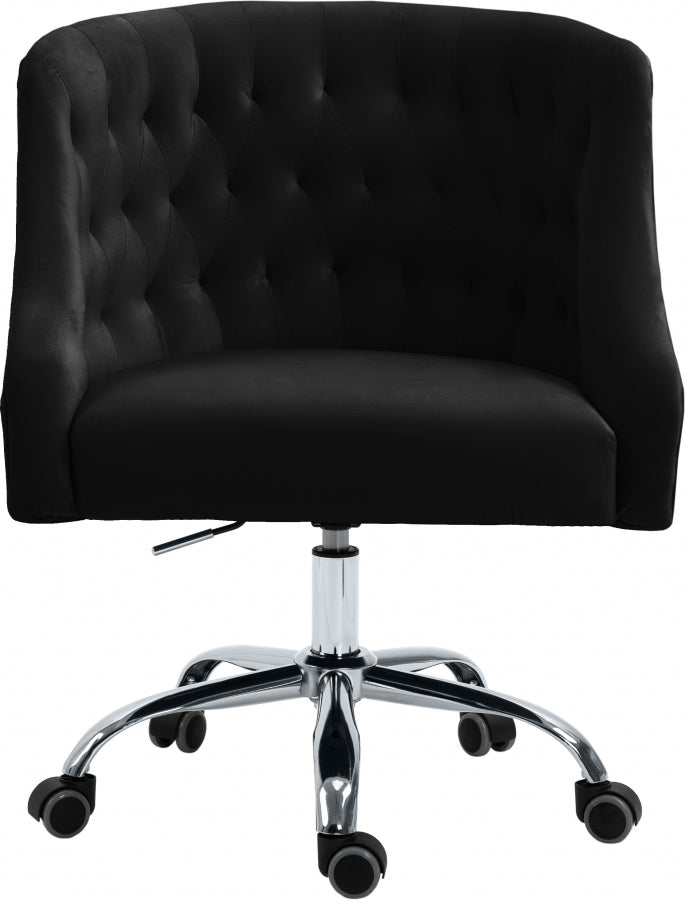 Chaise de bureau en velours Arden
