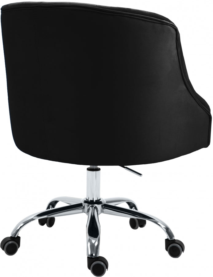Chaise de bureau en velours Arden