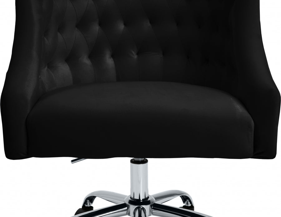 Chaise de bureau en velours Arden