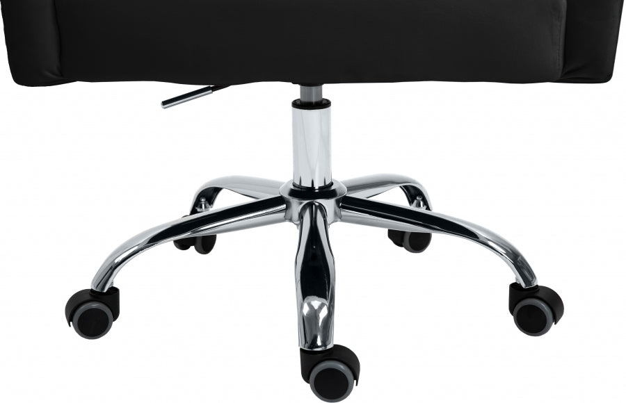 Chaise de bureau en velours Arden