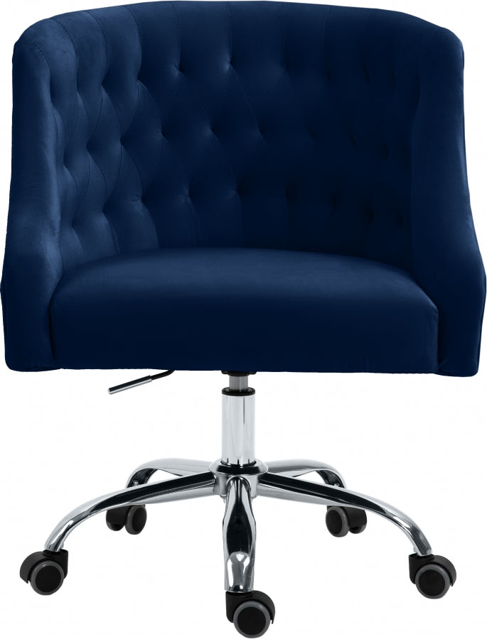 Chaise de bureau en velours Arden