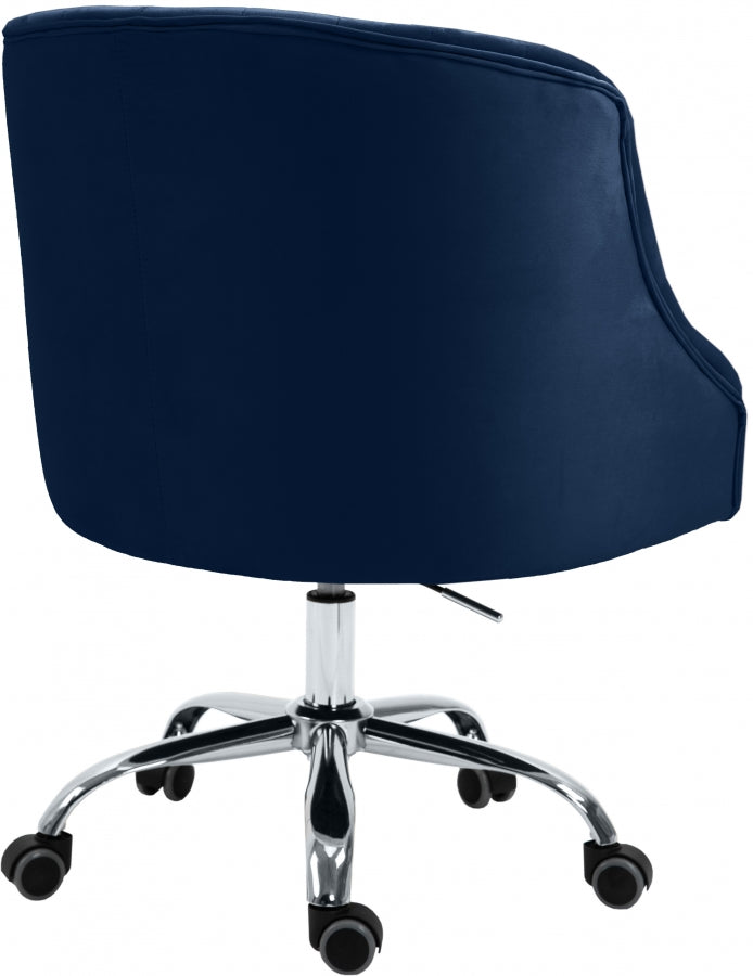 Chaise de bureau en velours Arden