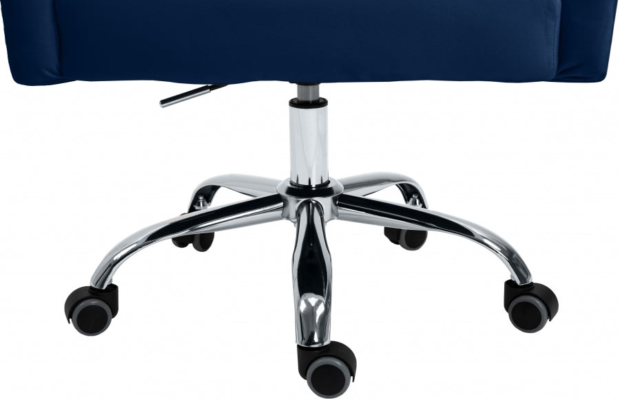 Chaise de bureau en velours Arden