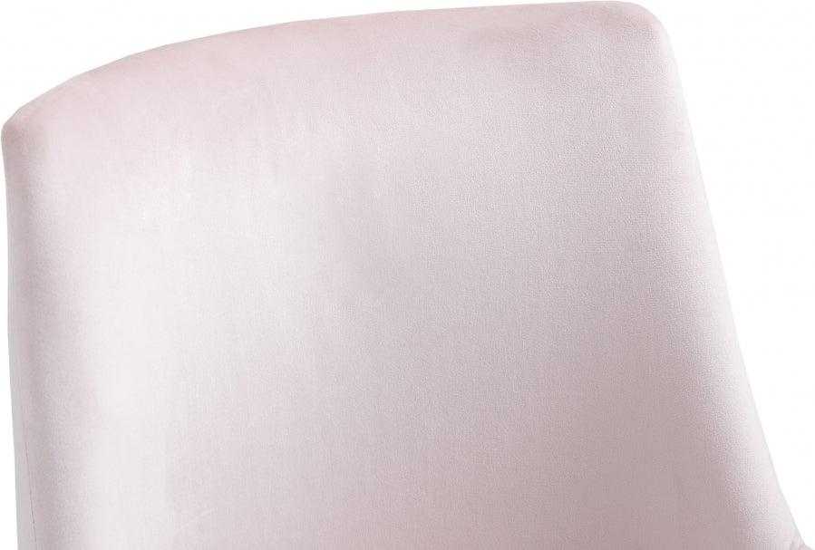 Chaise de bureau en velours Karina