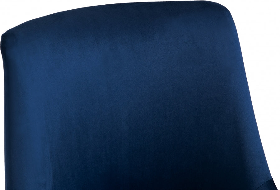 Chaise de bureau en velours Karina