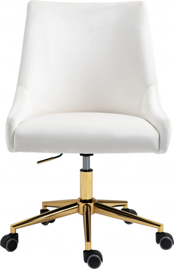 Chaise de bureau en velours Karina
