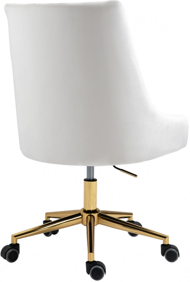 Chaise de bureau en velours Karina