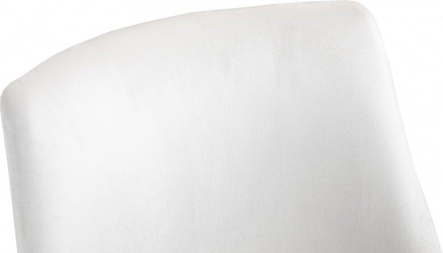 Chaise de bureau en velours Karina