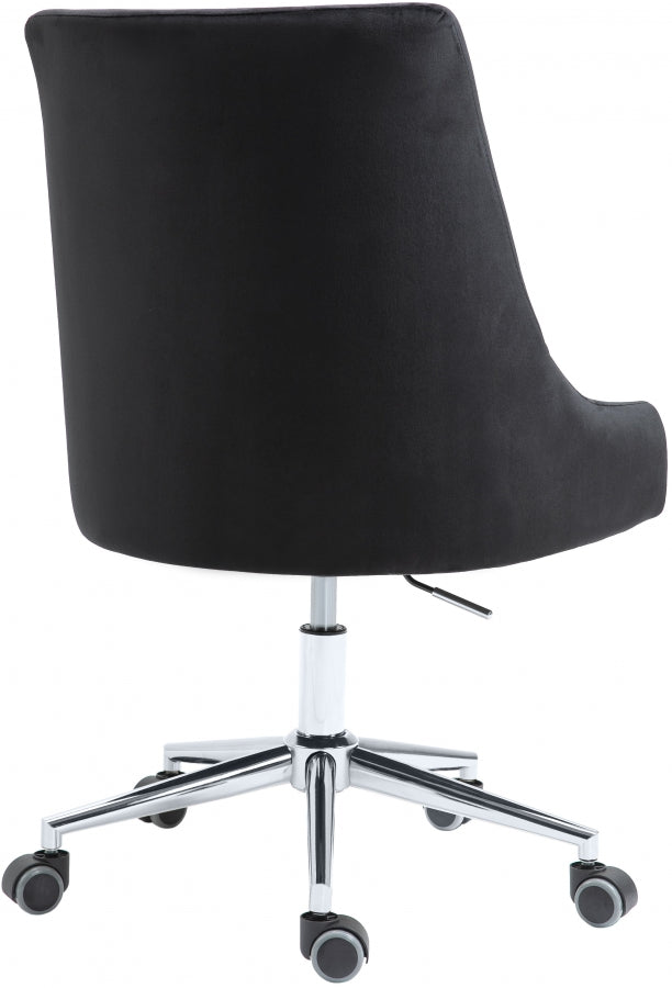 Chaise de bureau en velours Karina