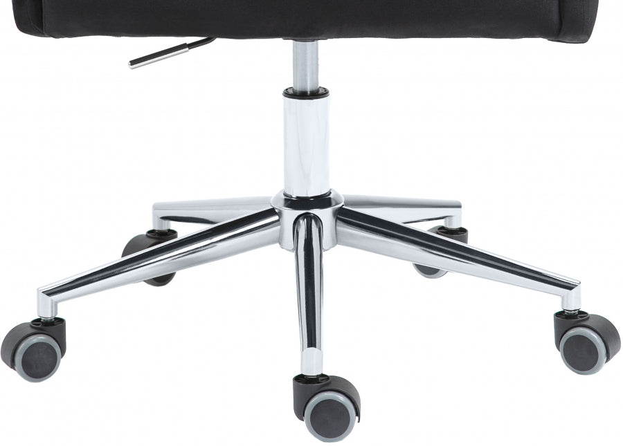 Chaise de bureau en velours Karina
