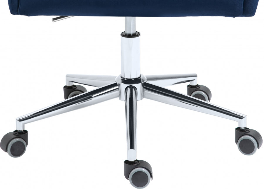 Chaise de bureau en velours Karina