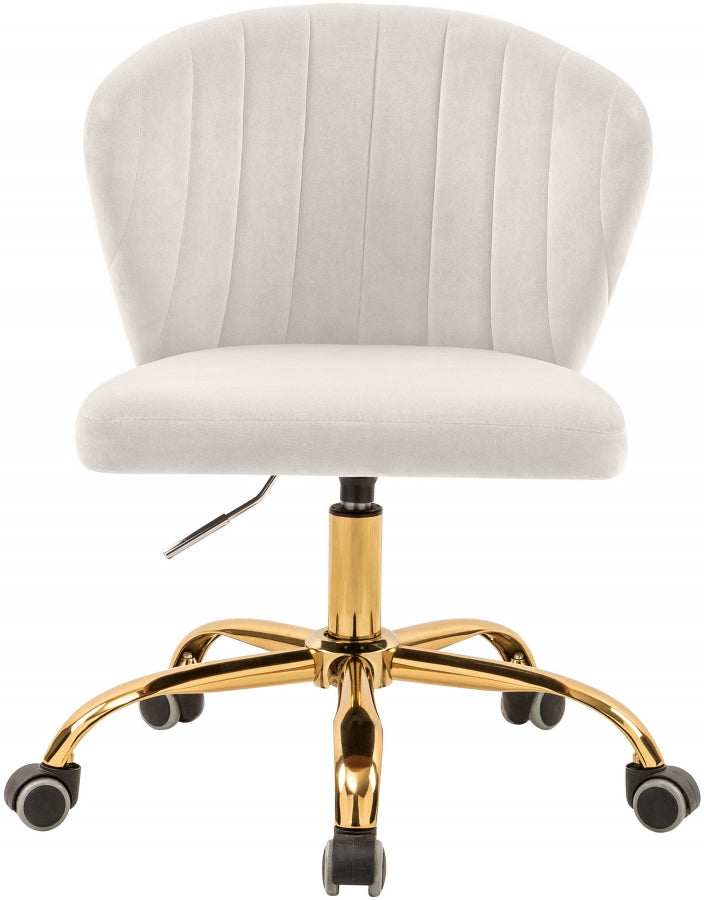 Chaise de bureau en velours Finley