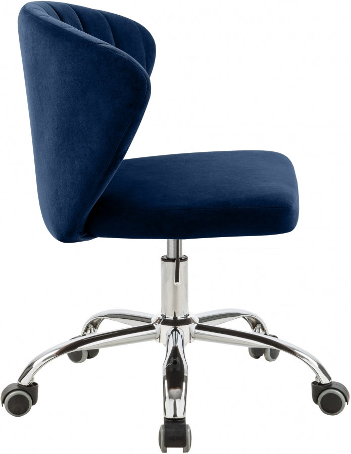 Chaise de bureau en velours Finley