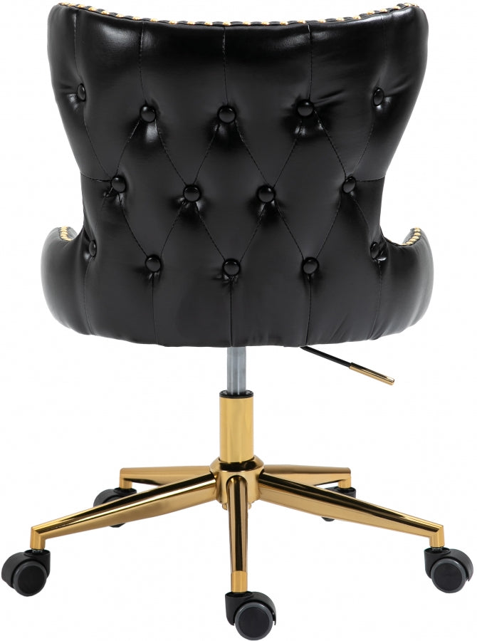 Chaise de bureau en similicuir Hendrix
