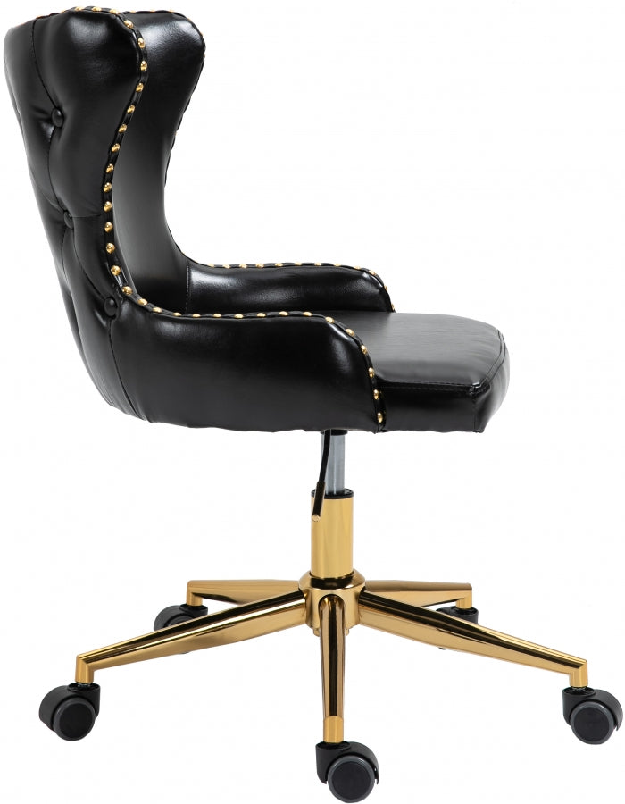 Chaise de bureau en similicuir Hendrix