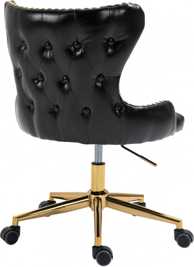 Chaise de bureau en similicuir Hendrix