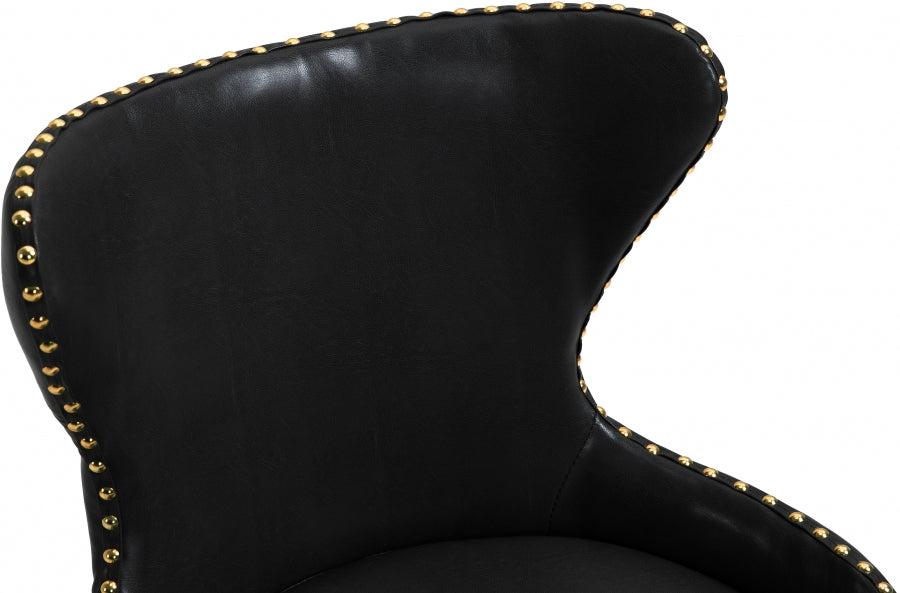Chaise de bureau en similicuir Hendrix