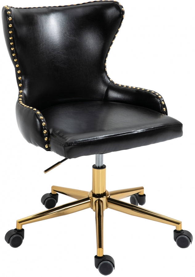 Chaise de bureau en similicuir Hendrix