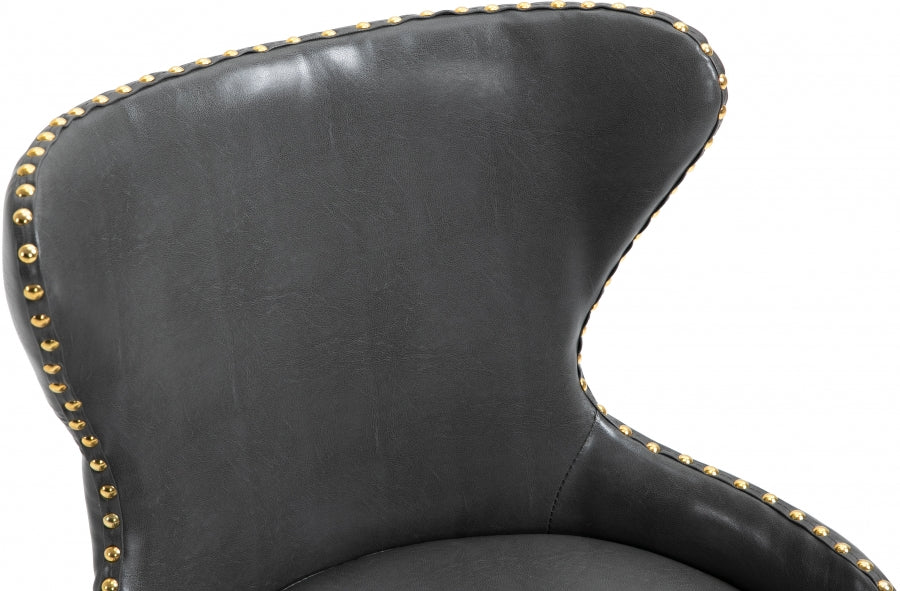 Chaise de bureau en similicuir Hendrix