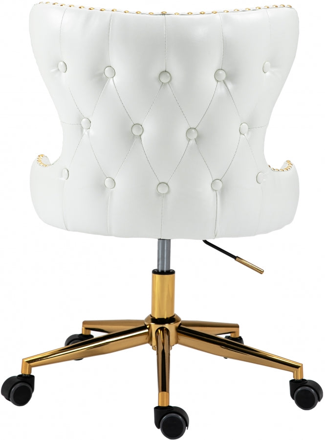 Chaise de bureau en similicuir Hendrix