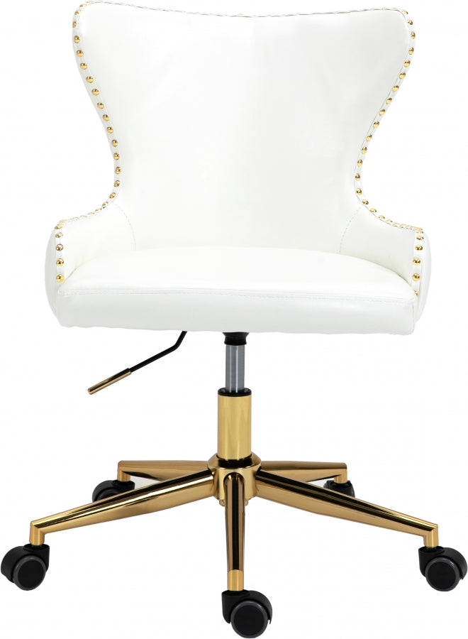 Chaise de bureau en similicuir Hendrix